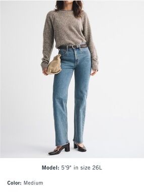 Abercrombie & Fitch 90s fit High Rise Blue Jeans